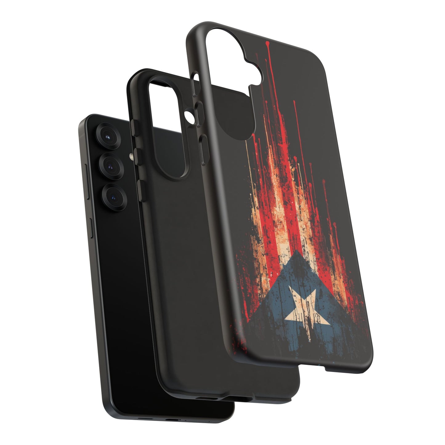 Puerto Rico Flag Phone Case | Distressed Puerto Rican Flag Tough Case | Boricua Pride Protective iPhone Samsung Cover