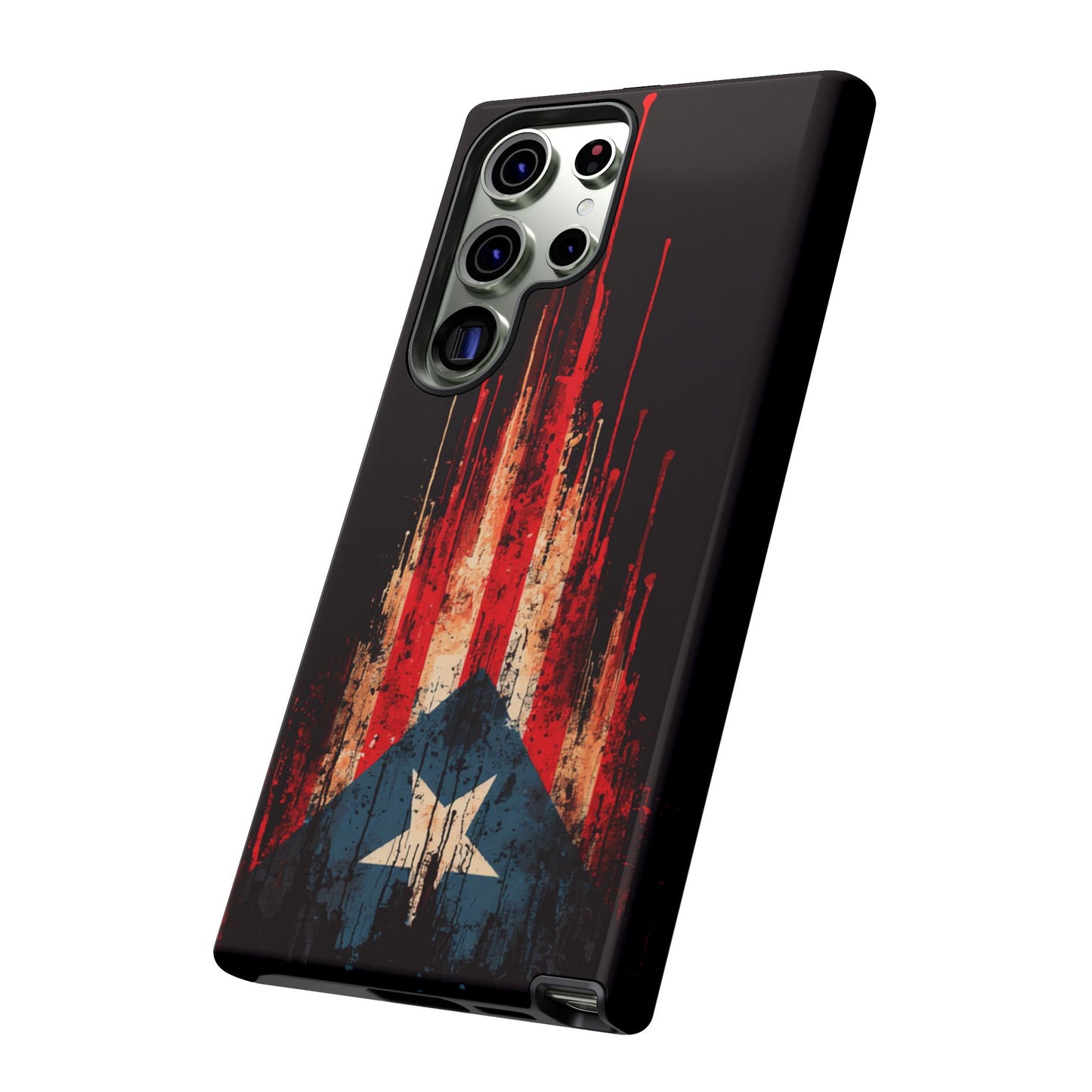 Puerto Rico Flag Phone Case | Distressed Puerto Rican Flag Tough Case | Boricua Pride Protective iPhone Samsung Cover