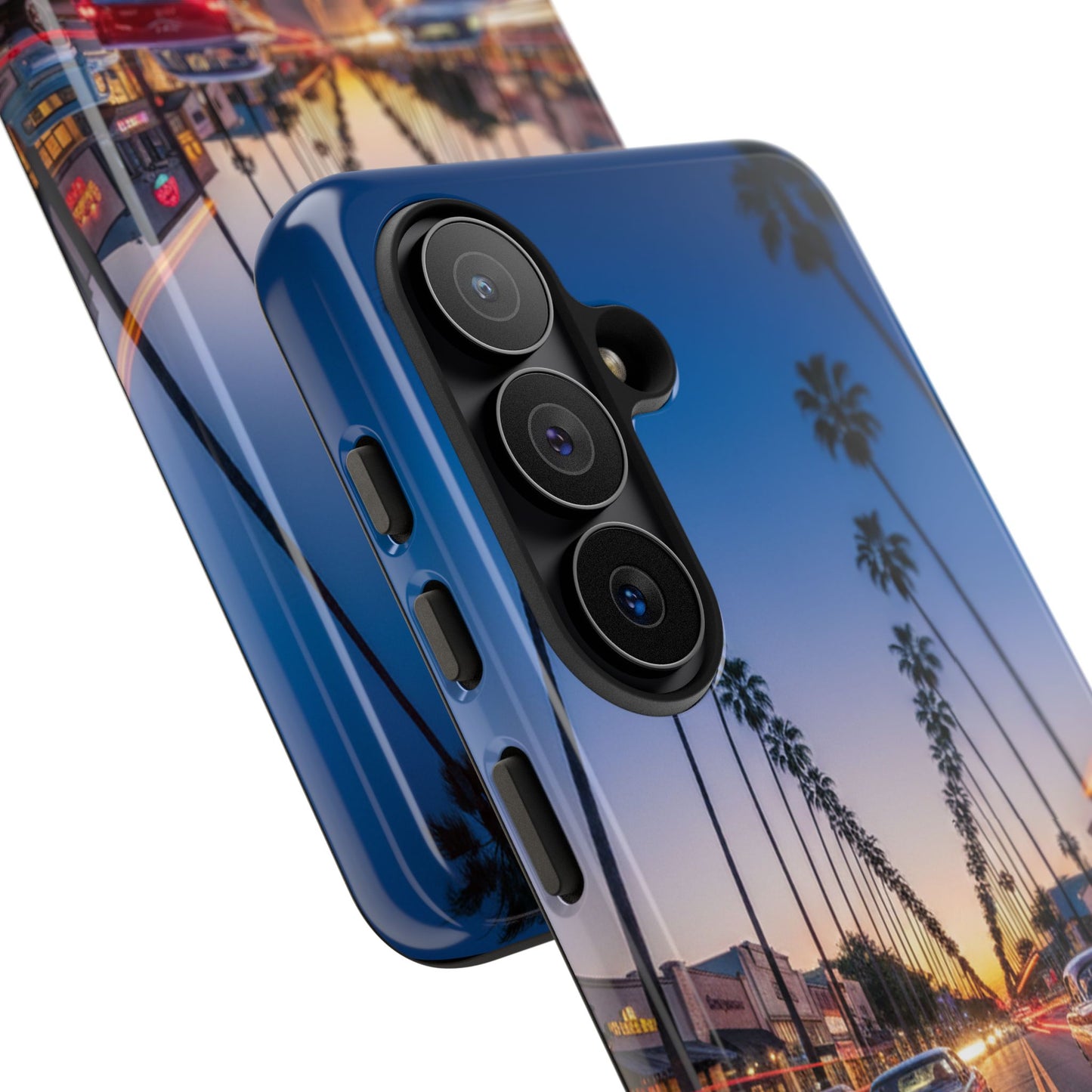 LA Sunset Boulevard Phone Case | Palm Tree Sunset Aesthetic | City Night Tough Case