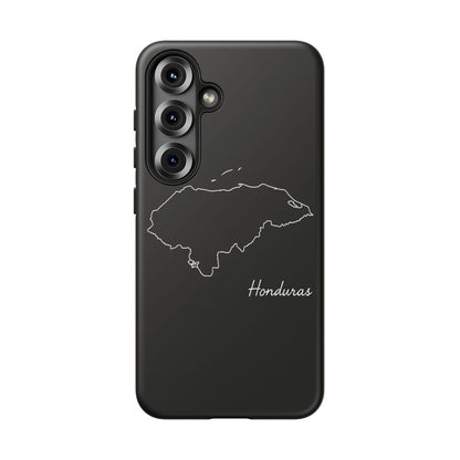 Honduras Outline Phone Case – Minimal Country Map Tough Case (iPhone, Samsung, Pixel)