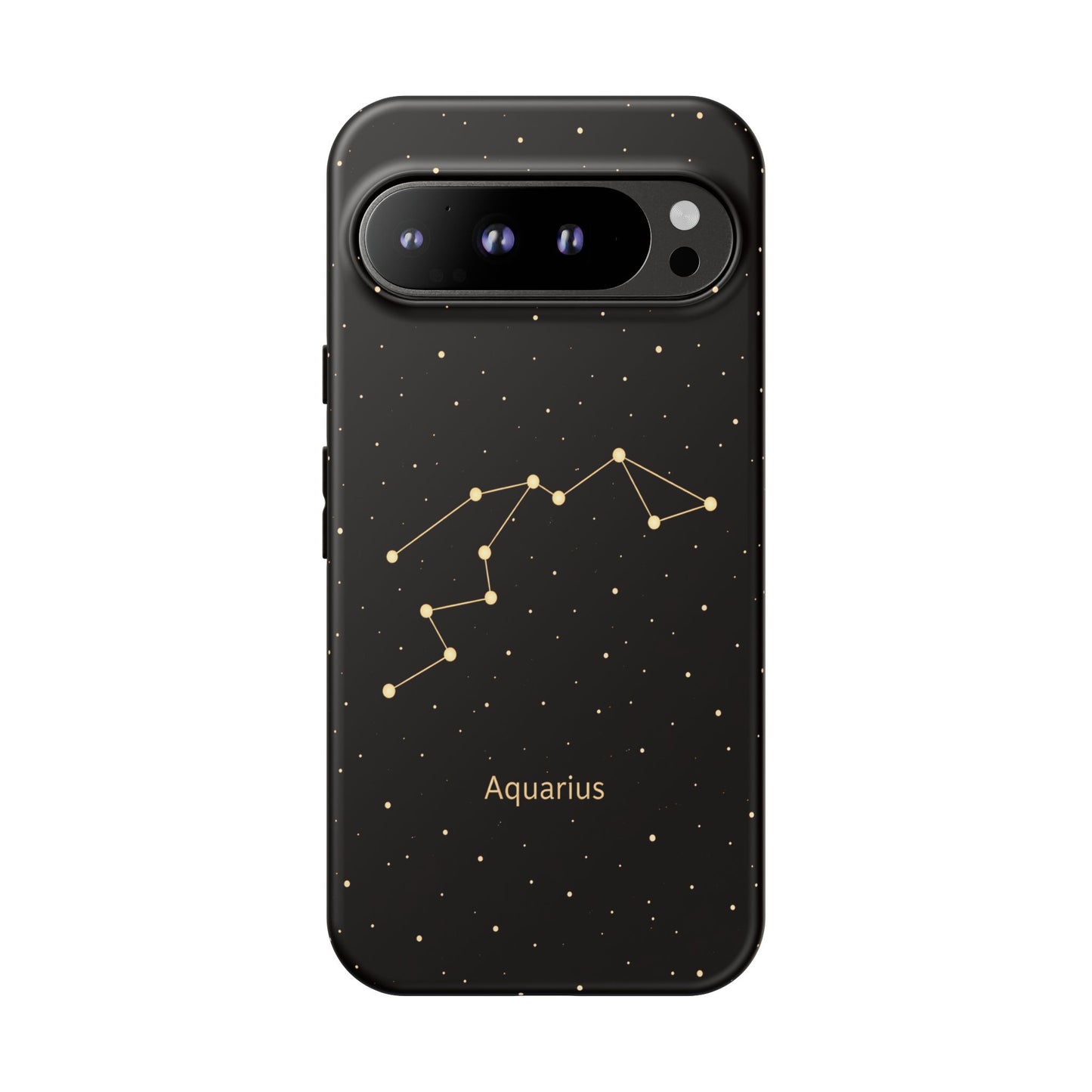 Aquarius Zodiac Constellation Phone Case – Luxe Gold Celestial Cover