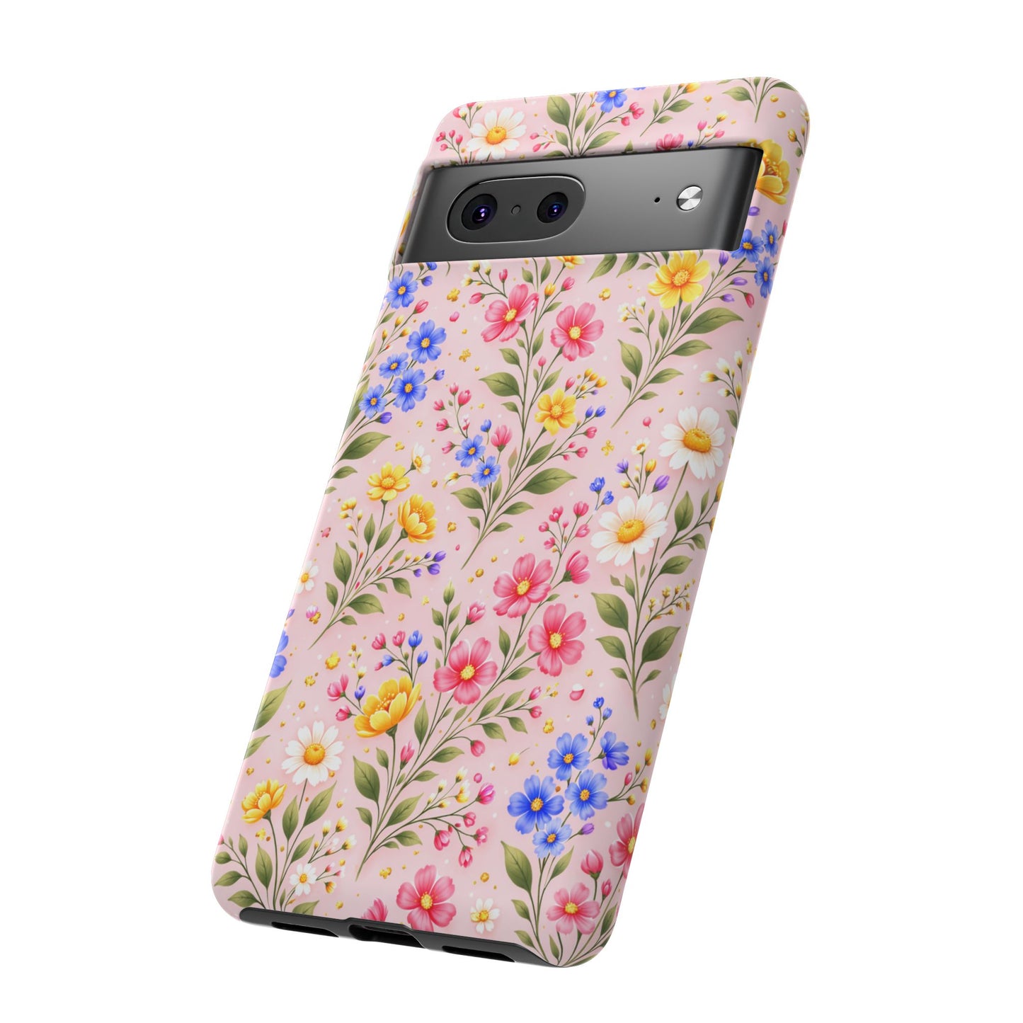 Wildflower Floral Phone Case Vintage Spring Meadow Tough Cover