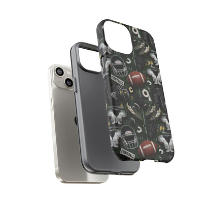 Football Pattern Phone Case – Sports Fan Tough Protective Game Day Case