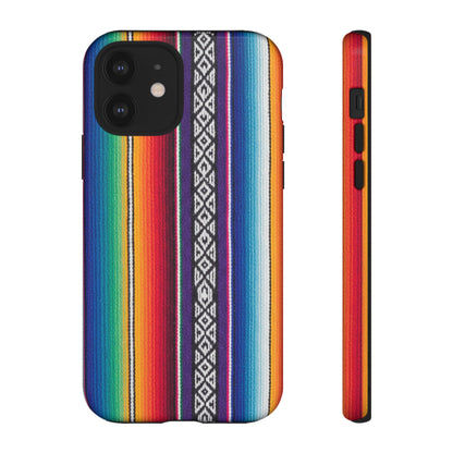 Serape Stripe Phone Case – Colorful Mexican Blanket Pattern Tough Case