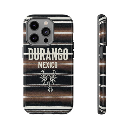Durango Mexico Phone Case | Serape Scorpion Western Design | Mexican Heritage Tough Case for iPhone & Samsung