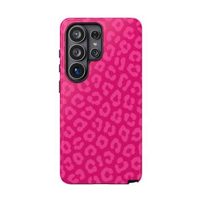 Hot Pink Leopard Phone Case – Bold Coquette Aesthetic Tough Case