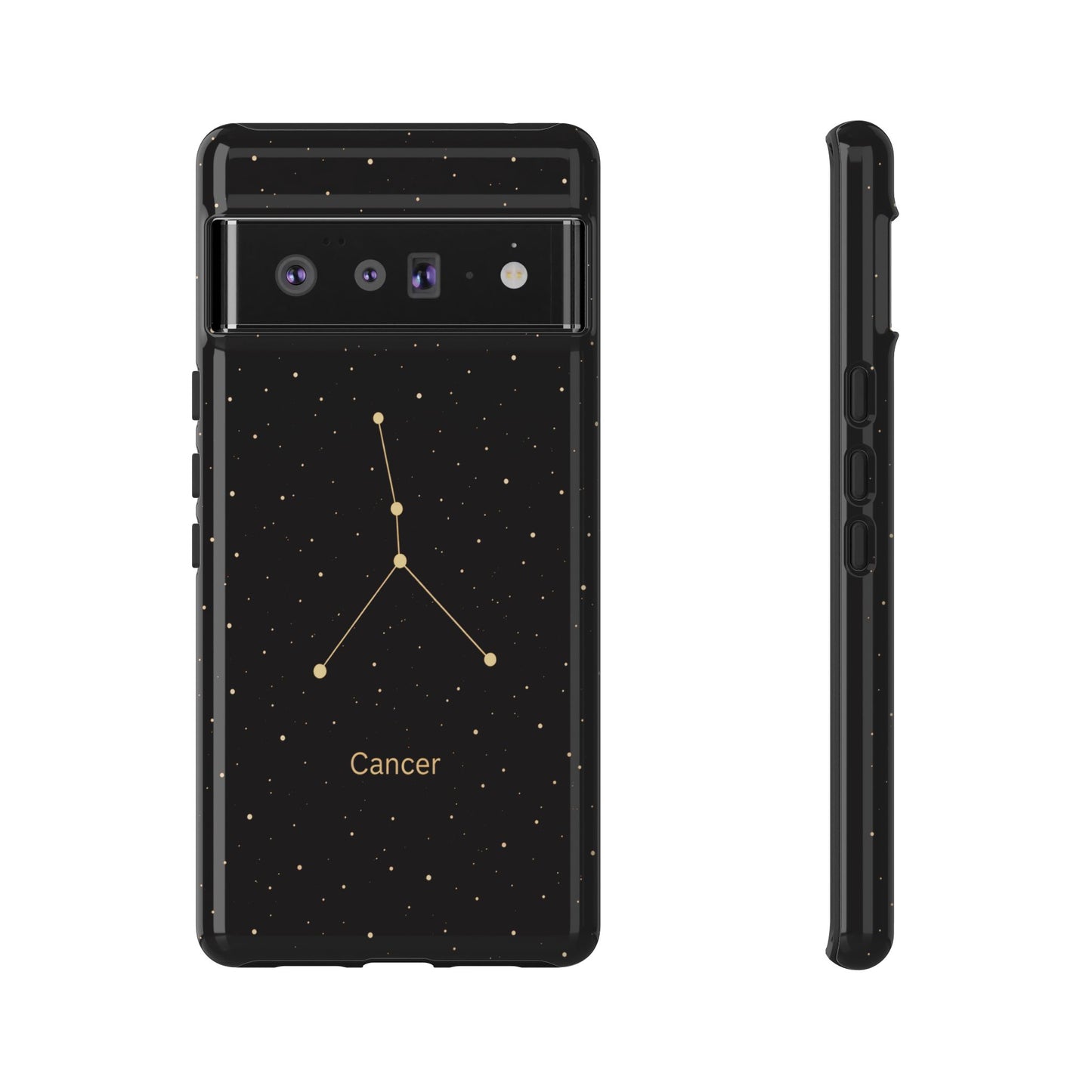 Cancer Zodiac Constellation Phone Case – Luxe Gold Celestial Cover