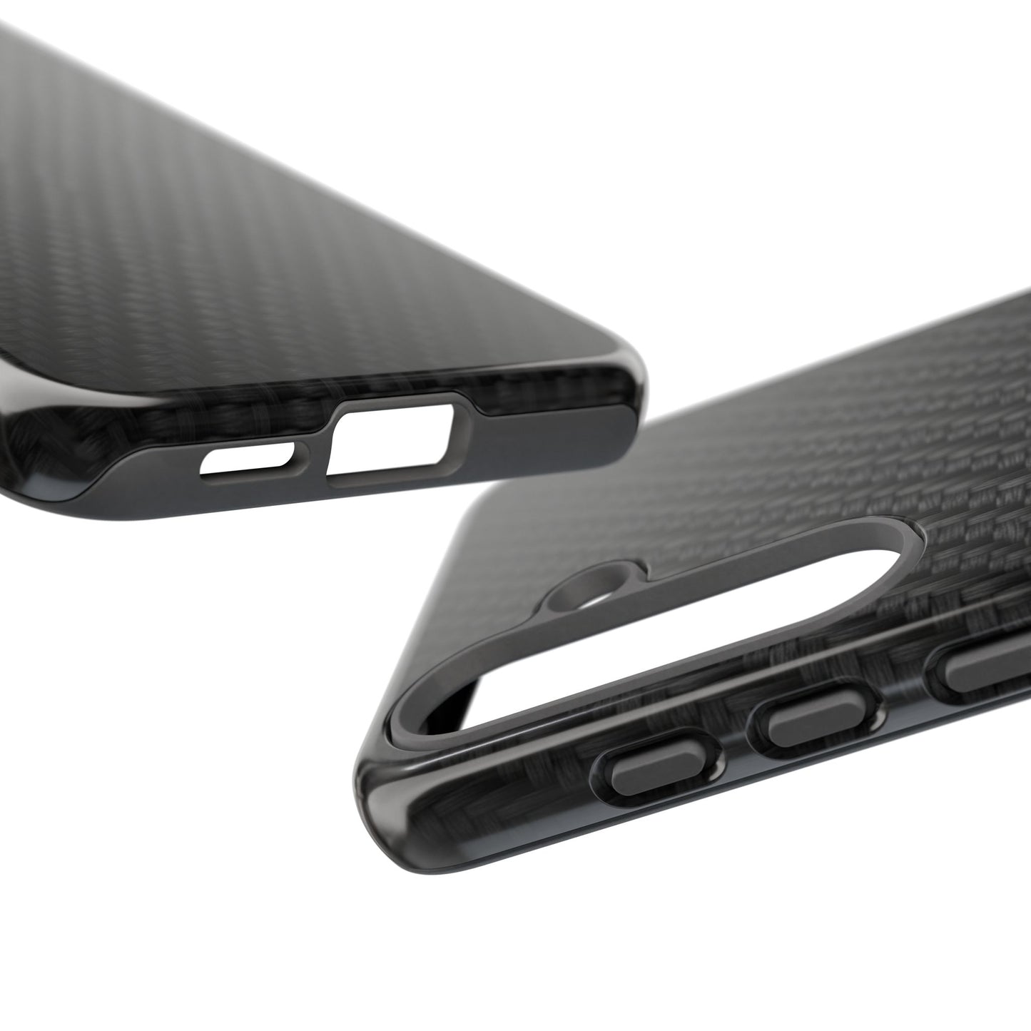 Carbon Fiber Inspired Phone Case – Rugged Slim Protective Tech Case for iPhone & Samsung