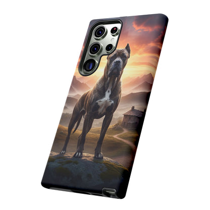Cane Corso Phone Case – Guard Dog Sunset Tough Case (iPhone, Samsung, Pixel) | Dog Lover Gift