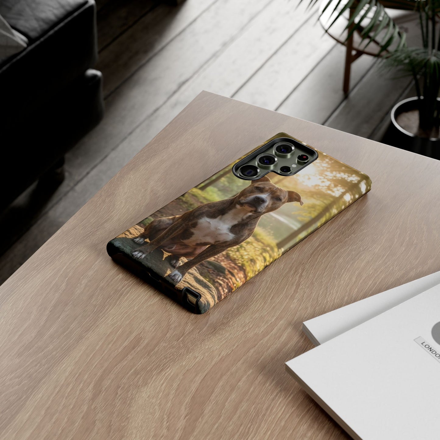 Pit Bull Phone Case – Dog Portrait Tough Case (iPhone, Samsung, Pixel)
