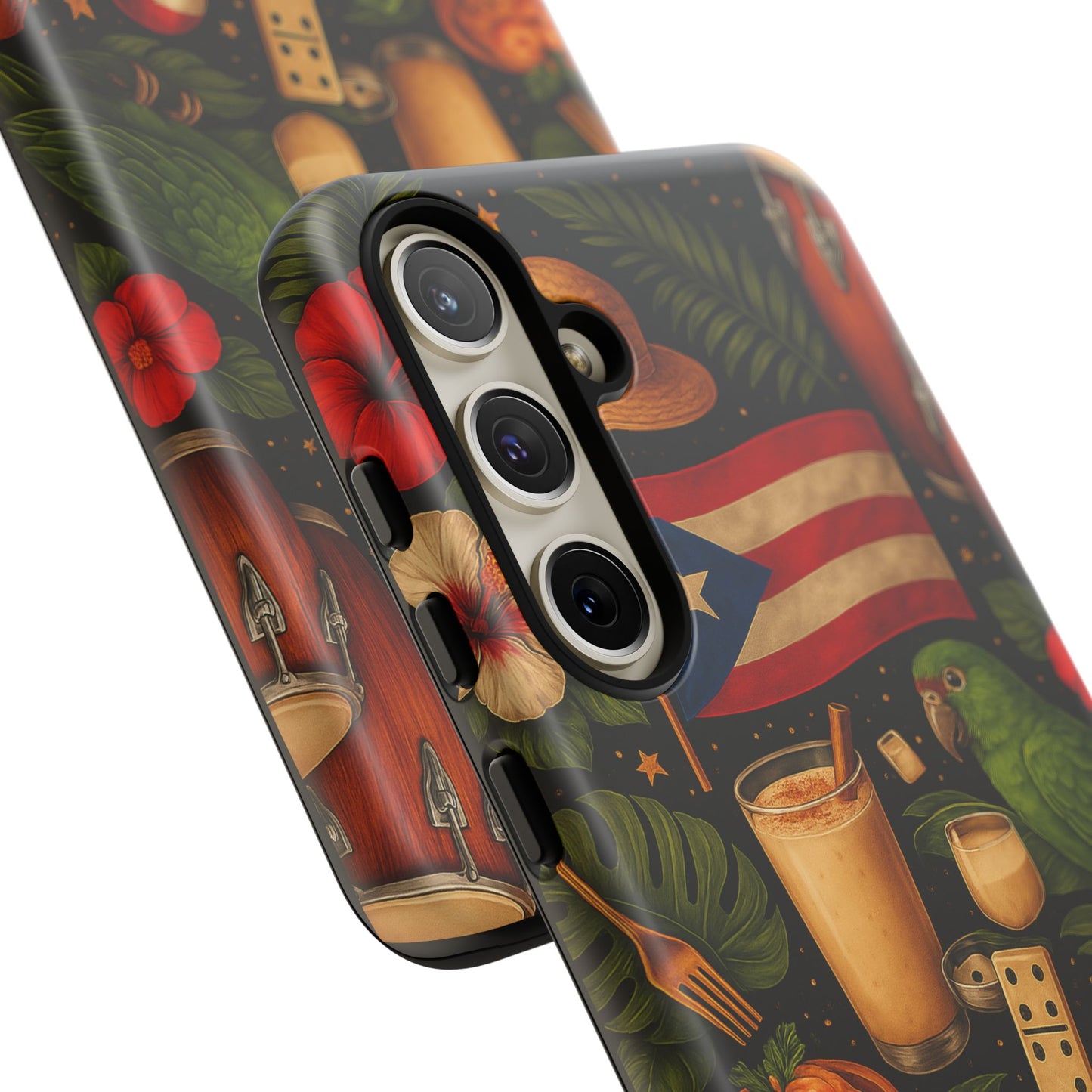 Puerto Rican Culture Phone Case | Boricua Icons Caribbean Aesthetic Tough Protective Case