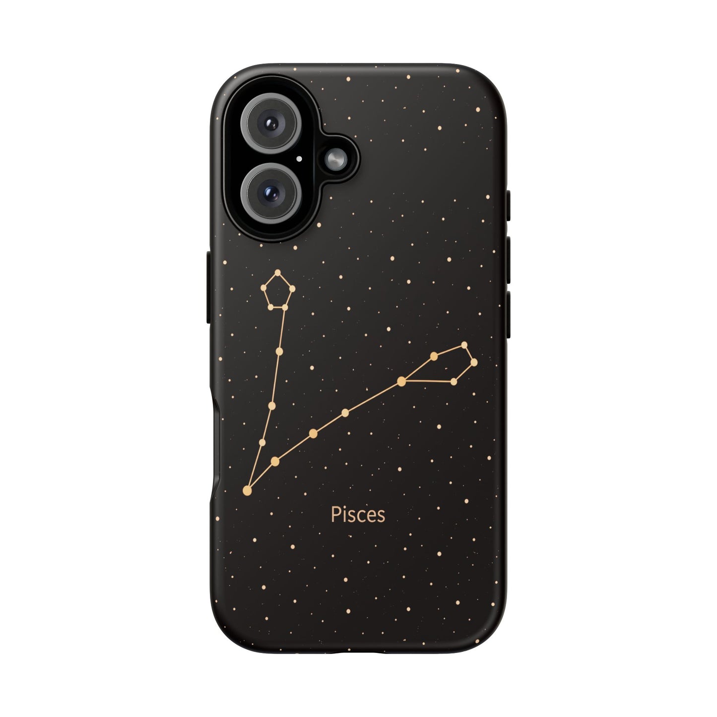 Pisces Zodiac Constellation Phone Case – Luxe Gold Celestial Cover