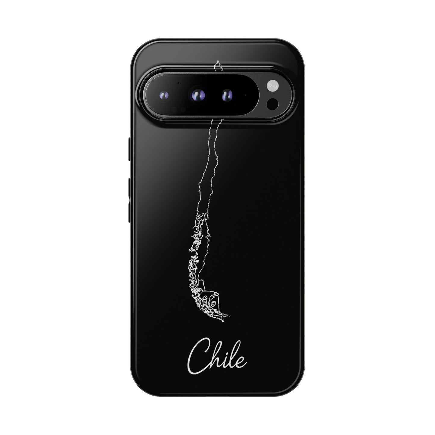 Chile Outline Phone Case – Minimal Country Map Tough Case (iPhone, Samsung, Pixel)