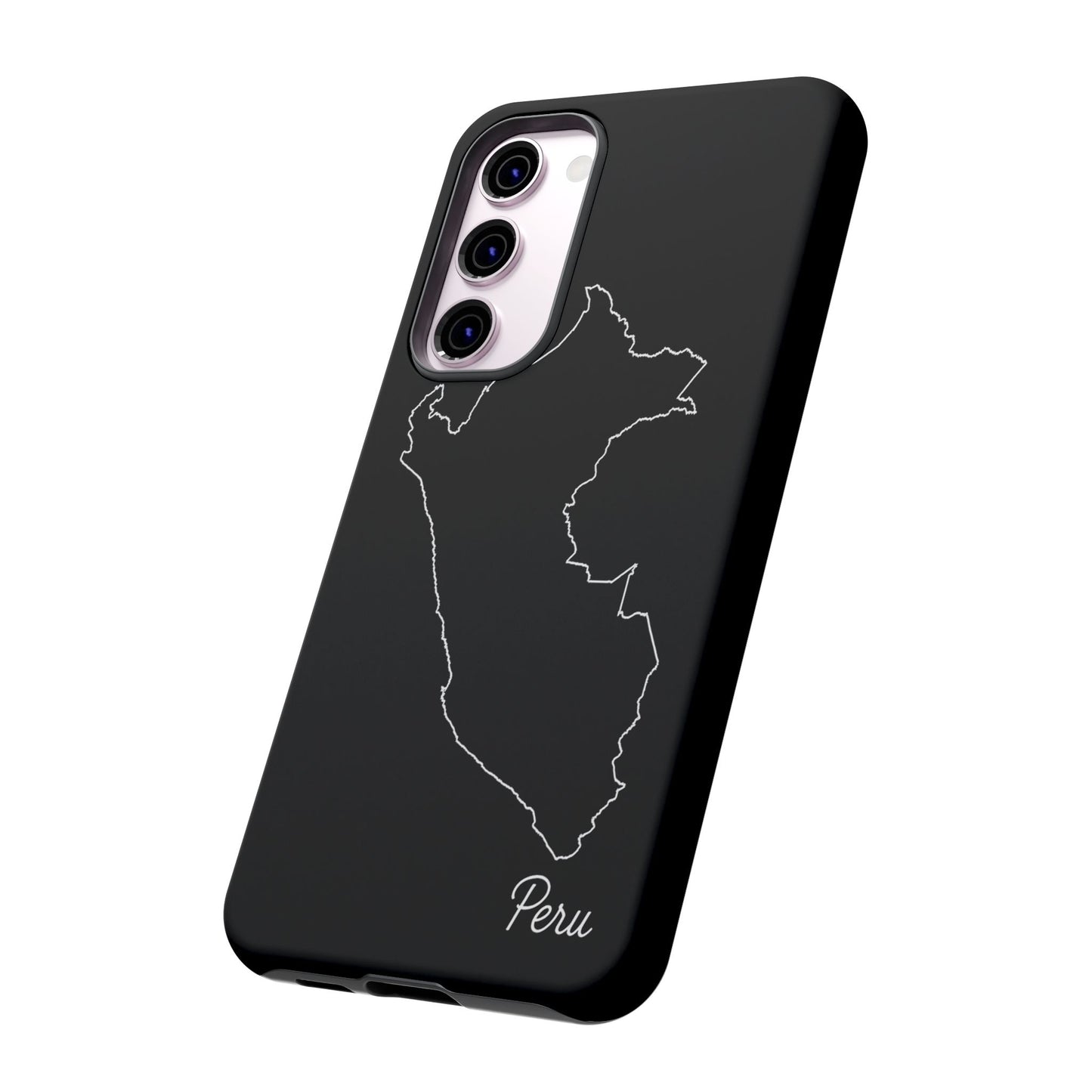 Peru Outline Phone Case – Minimal Country Map Tough Case (iPhone, Samsung, Pixel)