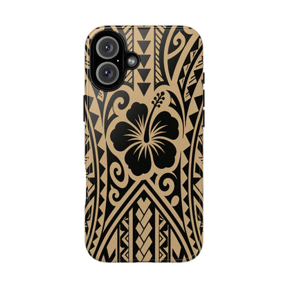 Polynesian Tribal Hawaiin Hibiscus Phone Case for iPhone Samsung Galaxy