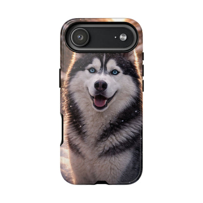 Siberian Husky Tough Phone Case | Blue Eyes Dog Cover Protective iPhone Case
