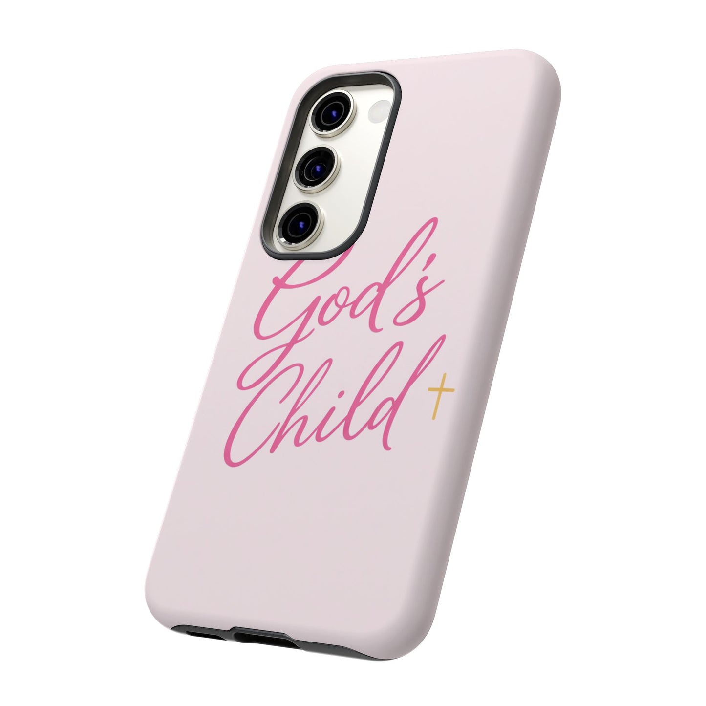 Gods Child Phone Case Christian Pink Aesthetic Tough iPhone Case