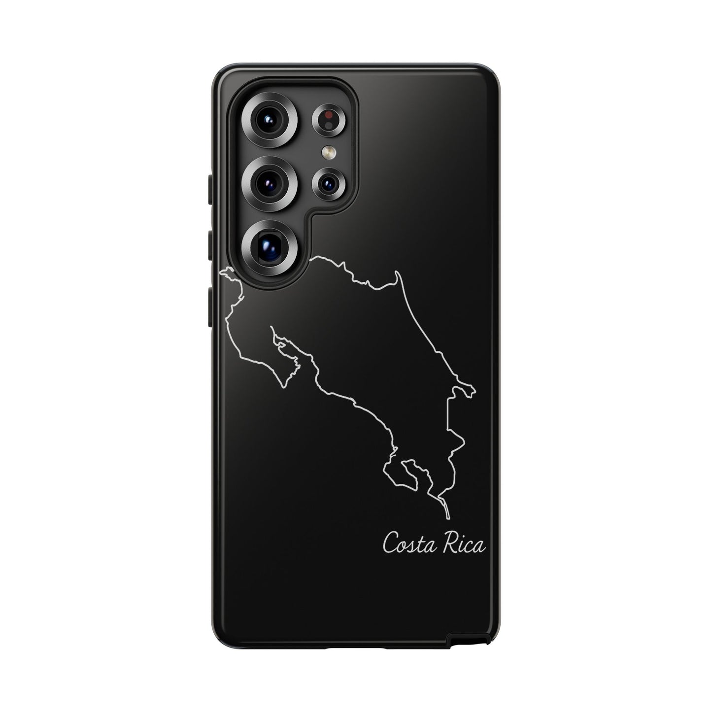 Costa Rica Outline Phone Case – Minimal Country Map Tough Case (iPhone, Samsung, Pixel)