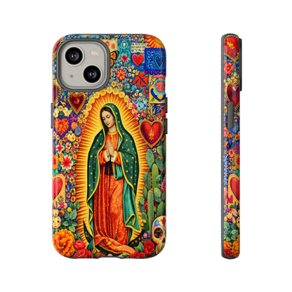 Virgin Mary Guadalupe Phone Case Mexican Folk Art Tough Cover iPhone Samsung