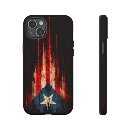 Puerto Rico Flag Phone Case | Distressed Puerto Rican Flag Tough Case | Boricua Pride Protective iPhone Samsung Cover