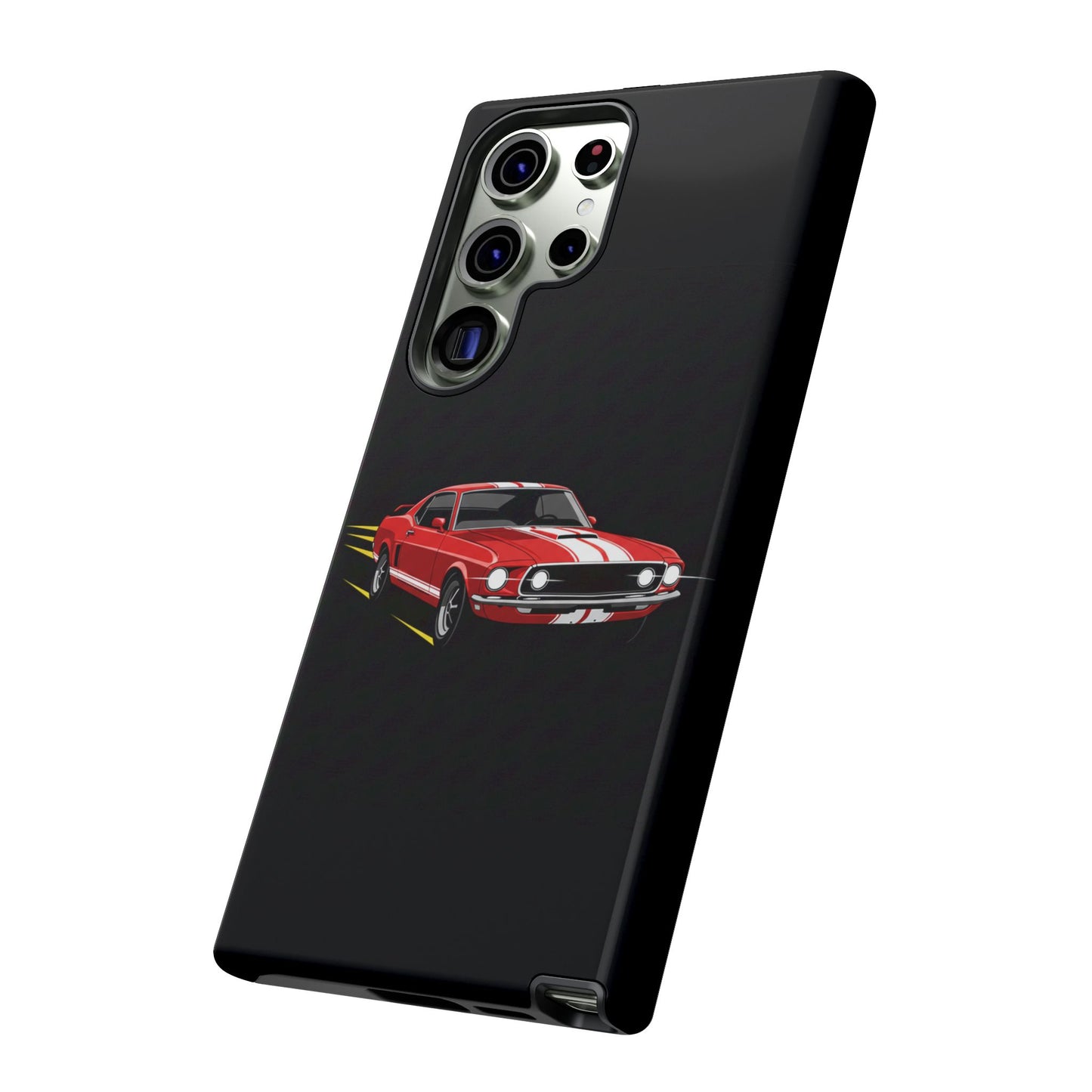 Red Muscle Car Phone Case – Classic Car Racing Tough Protective Case