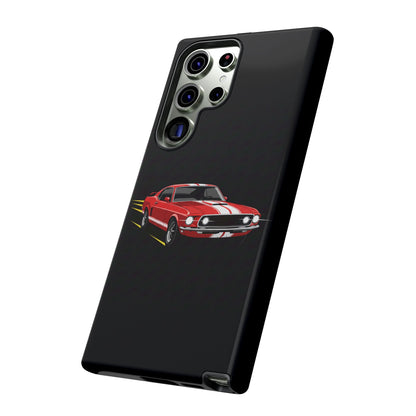 Red Muscle Car Phone Case – Classic Car Racing Tough Protective Case