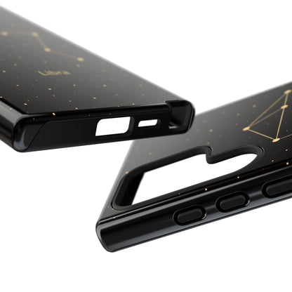 Libra Zodiac Constellation Phone Case – Luxe Gold Celestial Cover