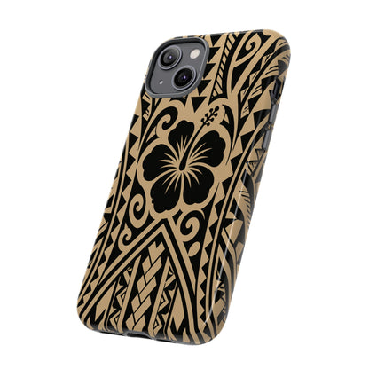 Polynesian Tribal Hawaiin Hibiscus Phone Case for iPhone Samsung Galaxy