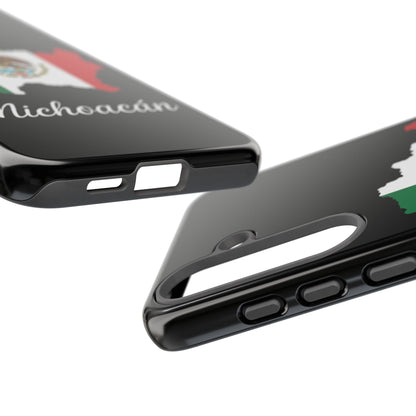 Michoacán Mexico Flag Map Phone Case | Mexican American Pride Tough Case for iPhone & Samsung