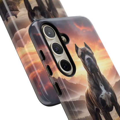 Cane Corso Phone Case – Guard Dog Sunset Tough Case (iPhone, Samsung, Pixel) | Dog Lover Gift