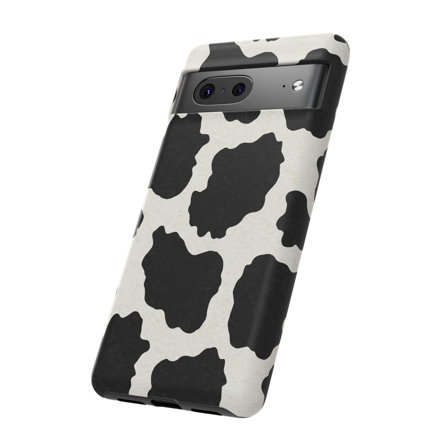 Black & White Cow Print Phone Case | Aesthetic Tough Protective Case