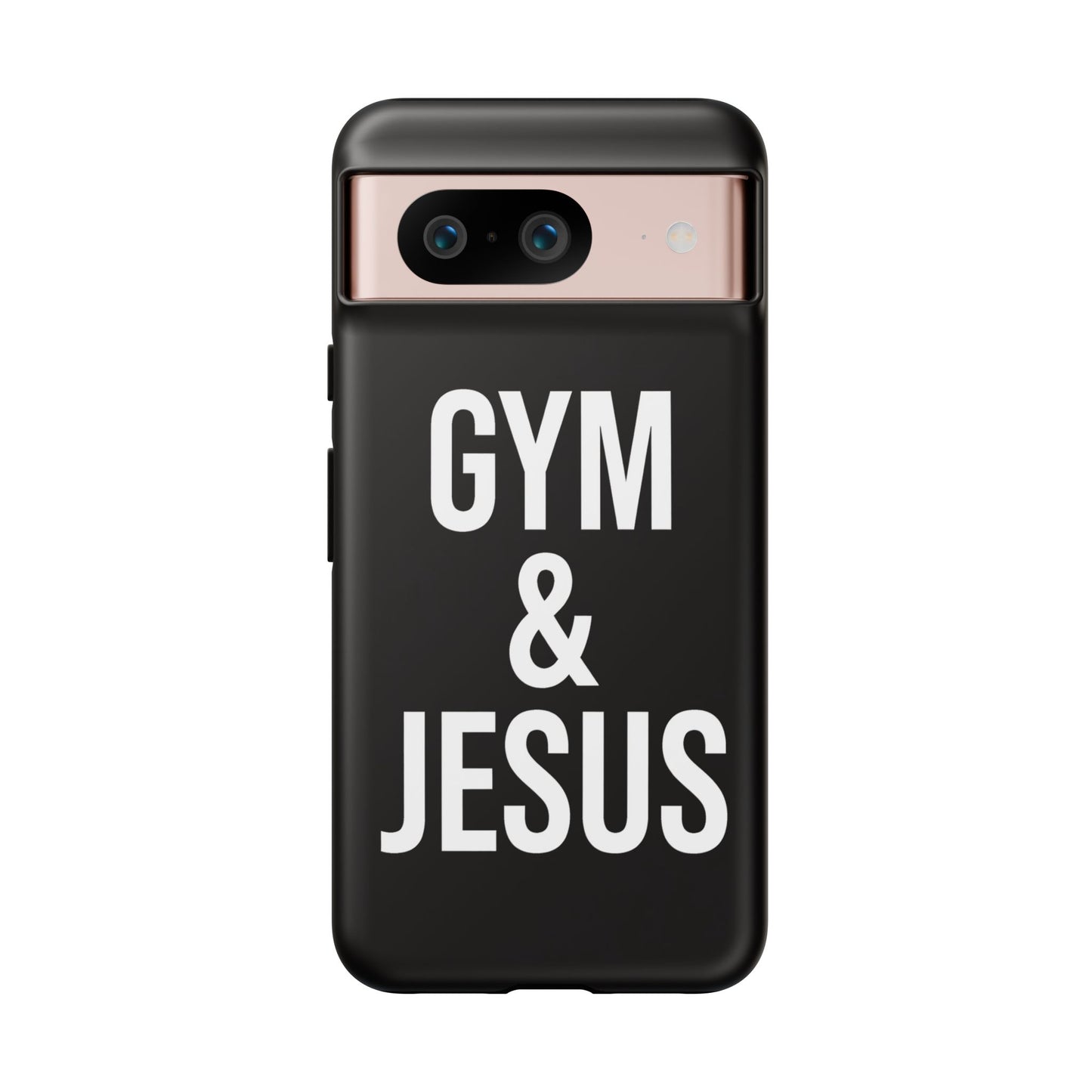 Gym & Jesus Phone Case Christian Faith Workout Gym Motivation Case