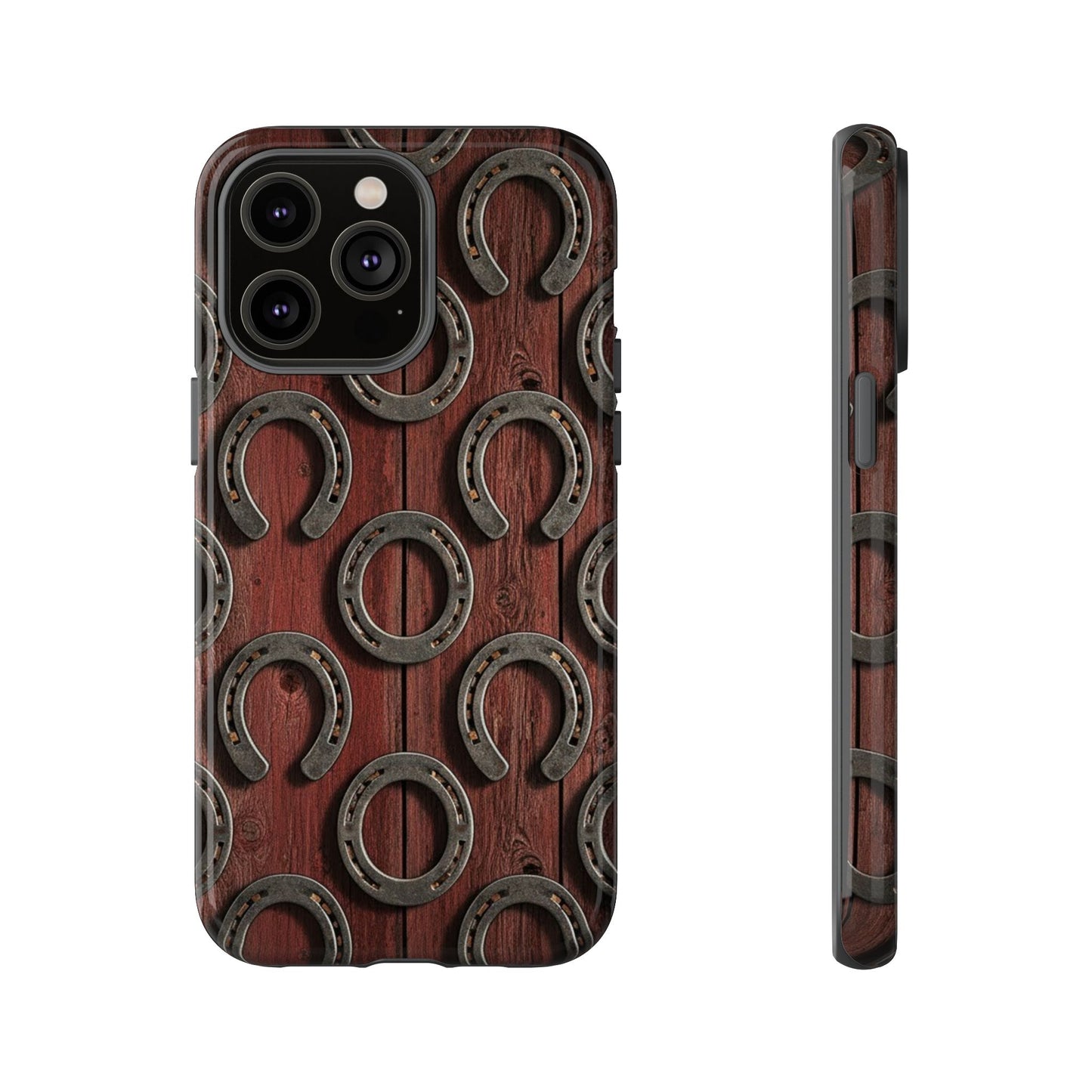 Rustic Horseshoe Western Phone Case – Cowboy Country Ranch Tough Case