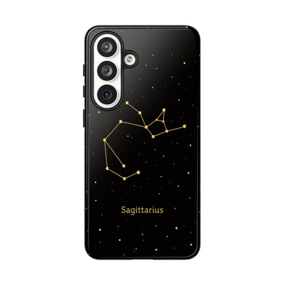 Sagittarius Zodiac Constellation Phone Case – Luxe Gold Celestial Cover