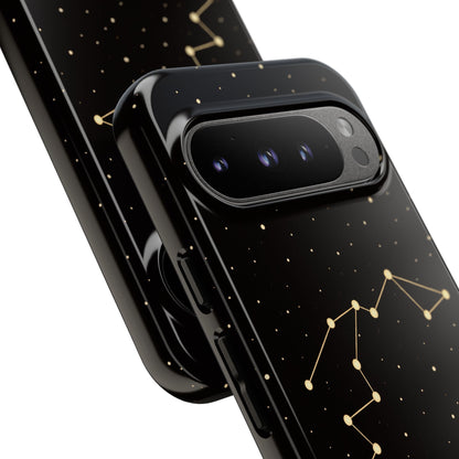 Aquarius Zodiac Constellation Phone Case – Luxe Gold Celestial Cover