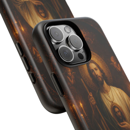 San Judas Phone Case Saint Jude Catholic Saint Religious Art Portrait Tough