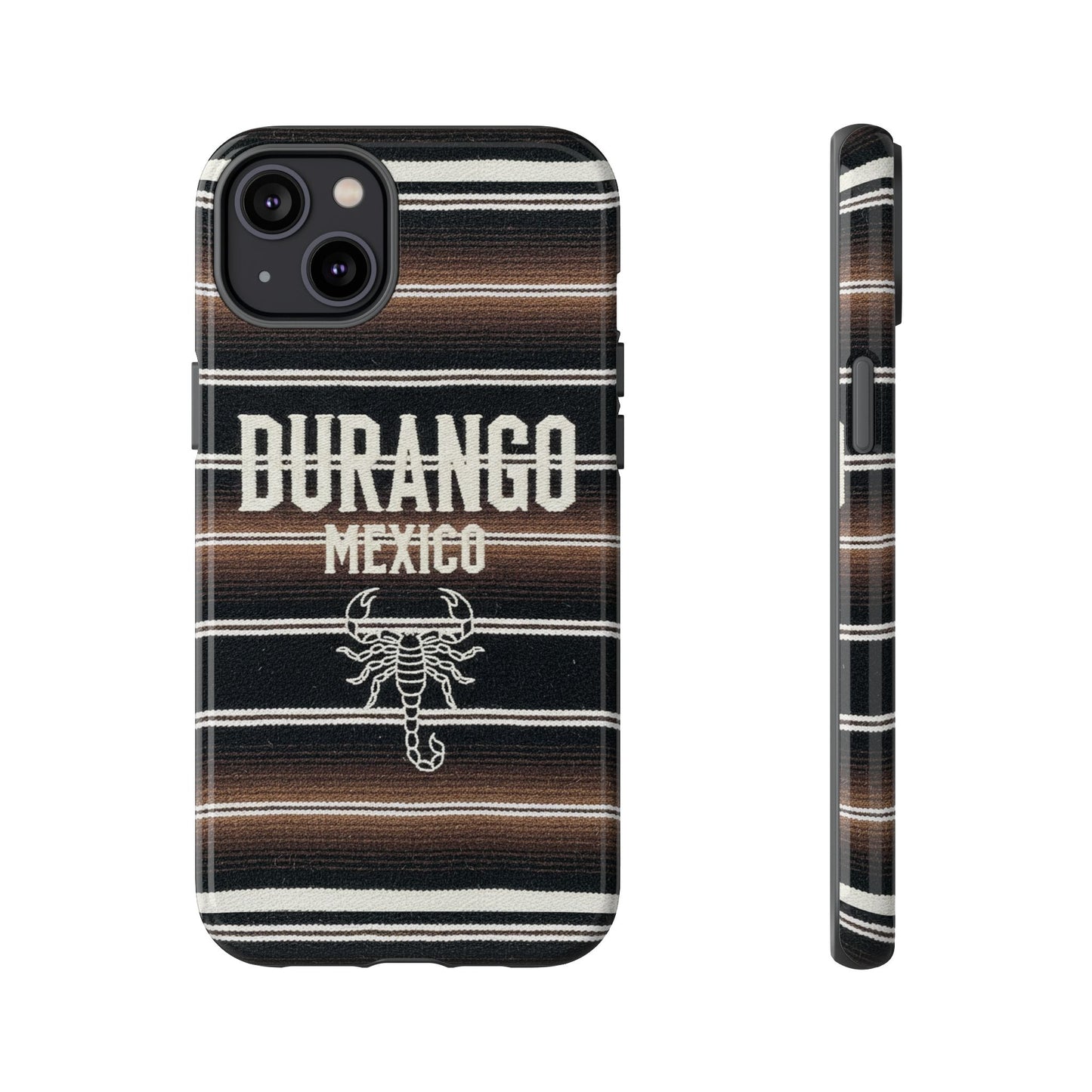 Durango Mexico Phone Case | Serape Scorpion Western Design | Mexican Heritage Tough Case for iPhone & Samsung