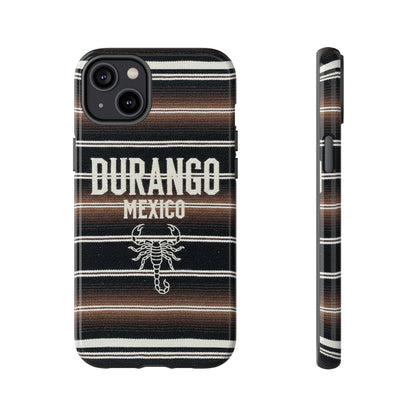 Durango Mexico Phone Case | Serape Scorpion Western Design | Mexican Heritage Tough Case for iPhone & Samsung