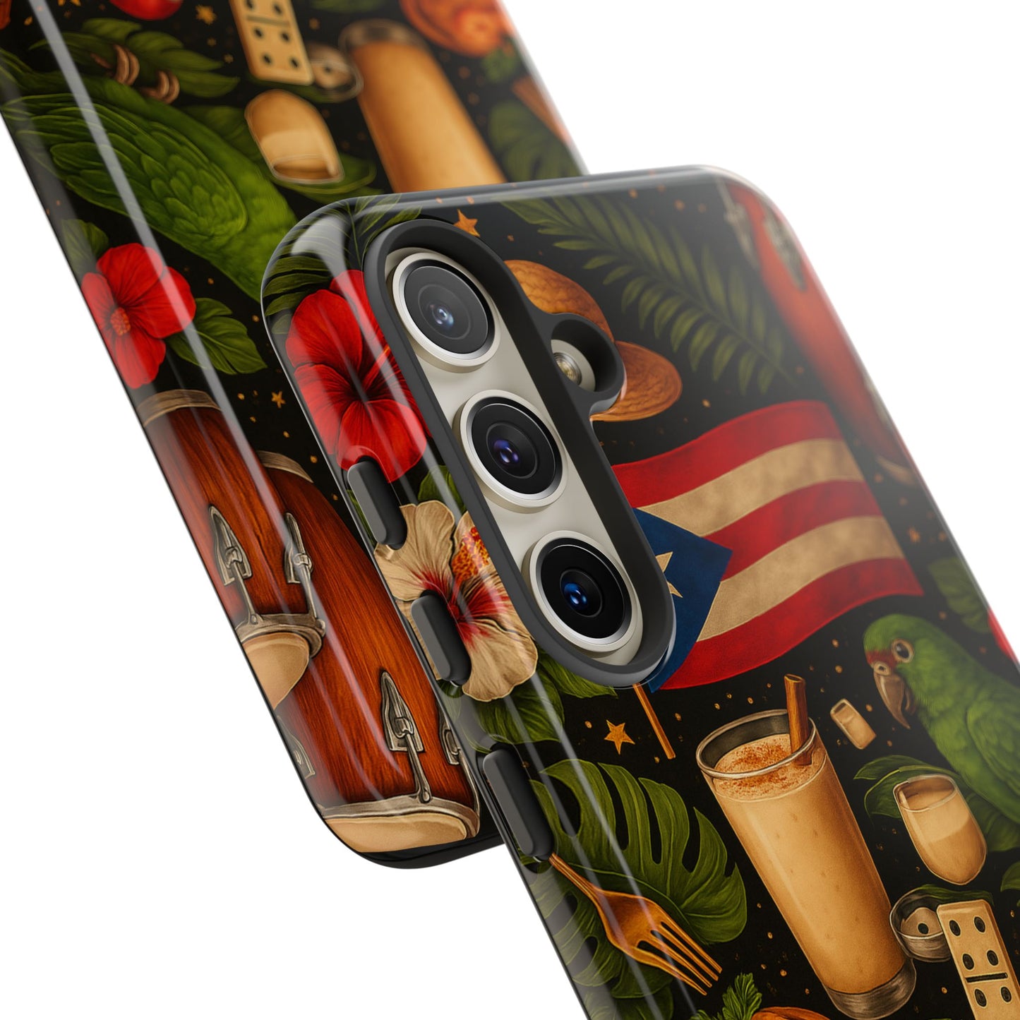 Puerto Rican Culture Phone Case | Boricua Icons Caribbean Aesthetic Tough Protective Case