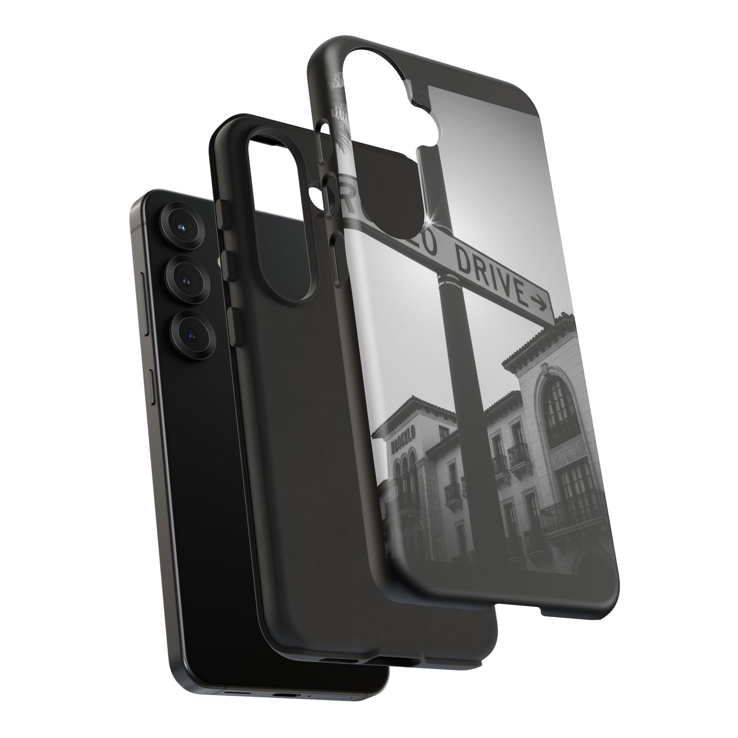 Rodeo Drive Phone Case | Los Angeles Aesthetic Black & White Photography | Luxury LA Street Tough Case for iPhone & Samsung