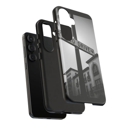 Rodeo Drive Phone Case | Los Angeles Aesthetic Black & White Photography | Luxury LA Street Tough Case for iPhone & Samsung