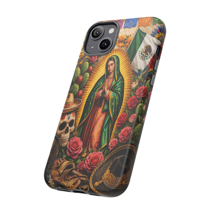 Virgen de Guadalupe Phone Case Mexican Floral iPhone Samsung Pixel Case