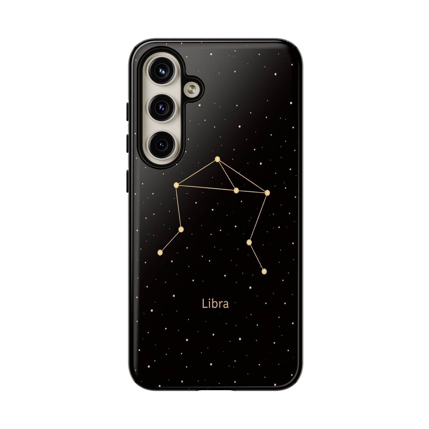 Libra Zodiac Constellation Phone Case – Luxe Gold Celestial Cover