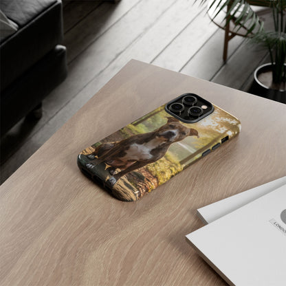 Pit Bull Phone Case – Dog Portrait Tough Case (iPhone, Samsung, Pixel)