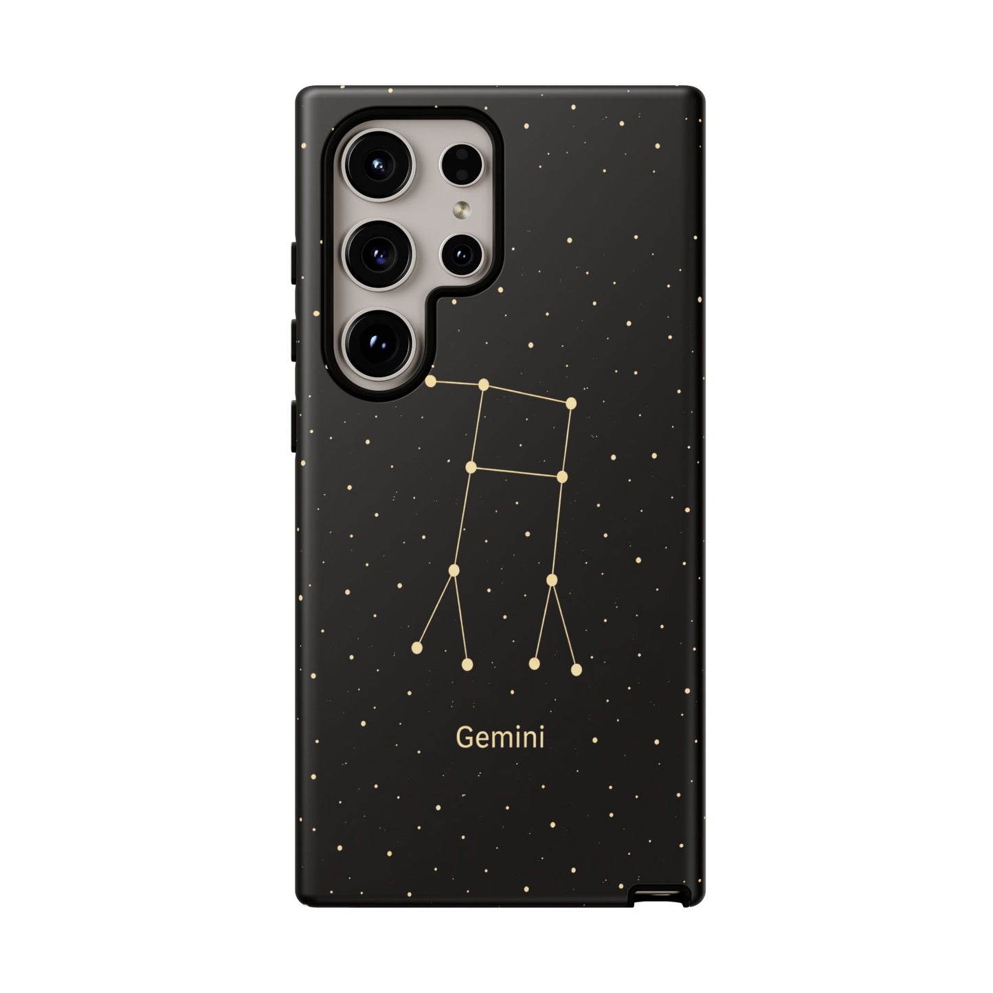Gemini Zodiac Constellation Phone Case – Luxe Gold Celestial Cover