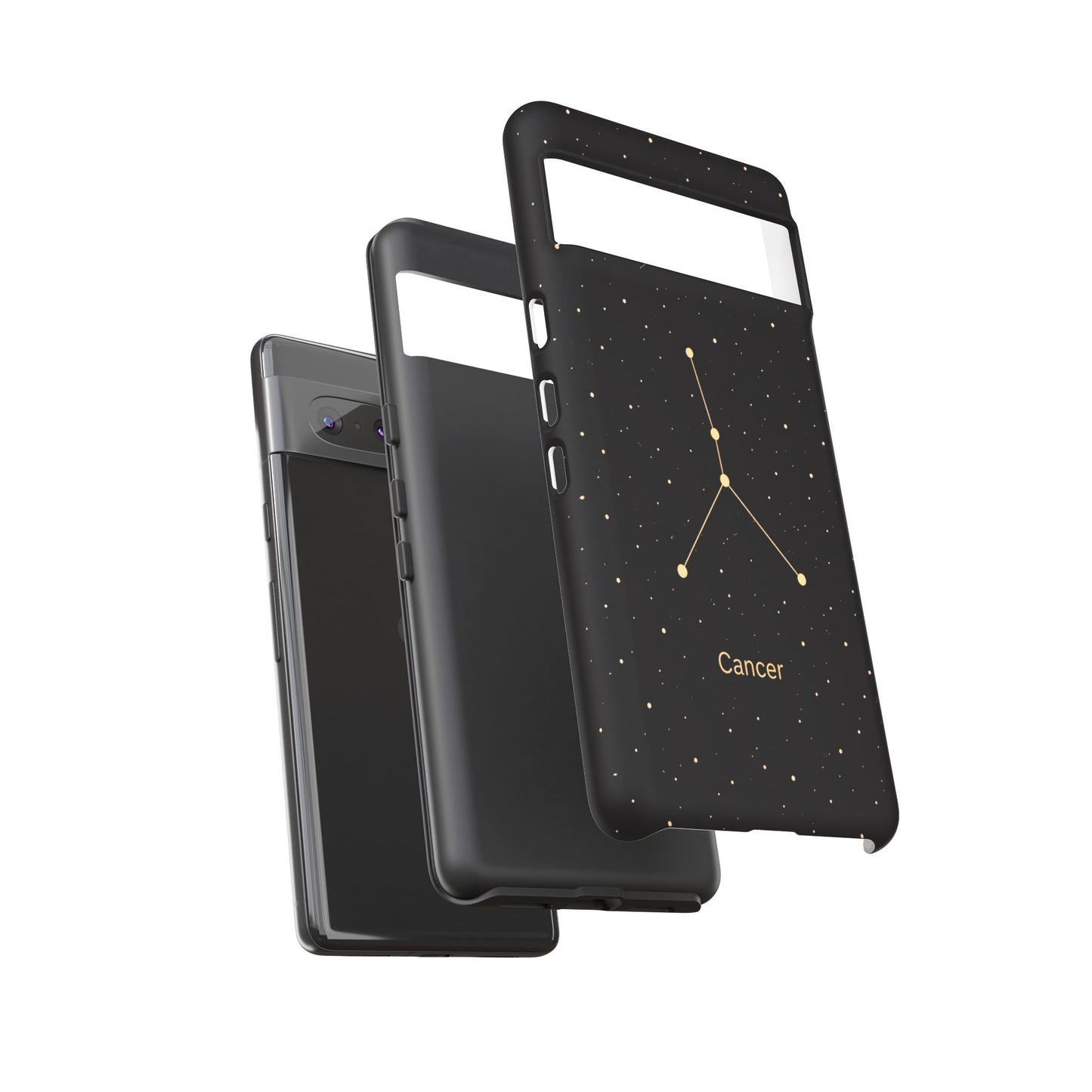 Cancer Zodiac Constellation Phone Case – Luxe Gold Celestial Cover