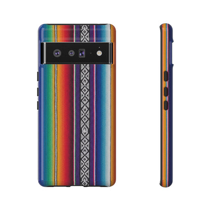 Serape Stripe Phone Case – Colorful Mexican Blanket Pattern Tough Case