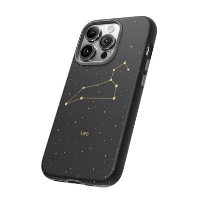 Leo Zodiac Constellation Phone Case – Luxe Gold Celestial Cover
