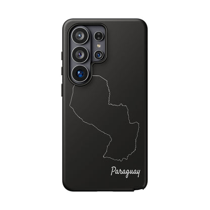 Paraguay Outline Phone Case – Minimal Country Map Tough Case (iPhone, Samsung, Pixel)