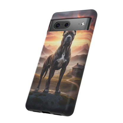 Cane Corso Phone Case – Guard Dog Sunset Tough Case (iPhone, Samsung, Pixel) | Dog Lover Gift